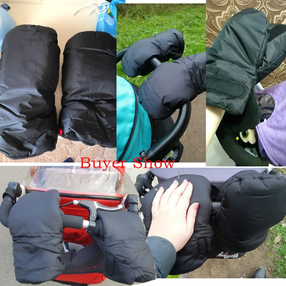 Зимняя муфта для рук Детская коляска Коляска теплый меховой флисовый чехол Багги