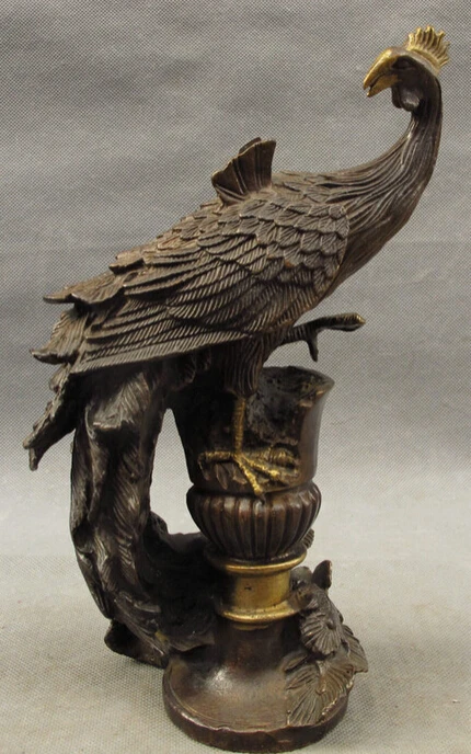 Песня voge gem S3176 10 &quotКитайские Бронзовые Украшения Фэншуй Fly Bird Феникс Павлин
