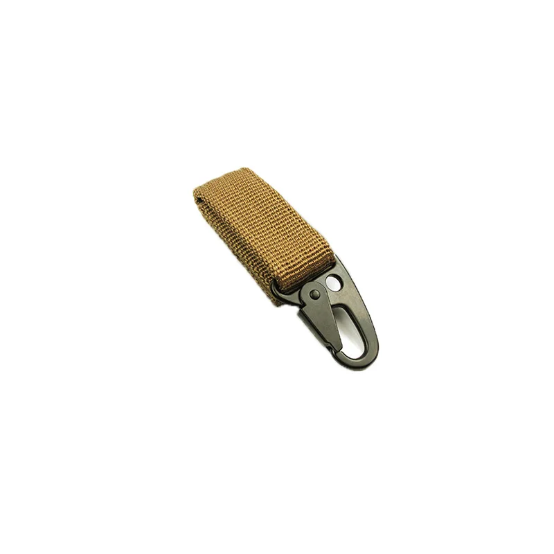 Khaki Мужская Наружная тактическая цепочка для ключей EDC Военный нейлоновый карабин мужской брелок многофункциональный Орел Крючки Ремень Брелок Подвеска J350 - Цвет: Khaki