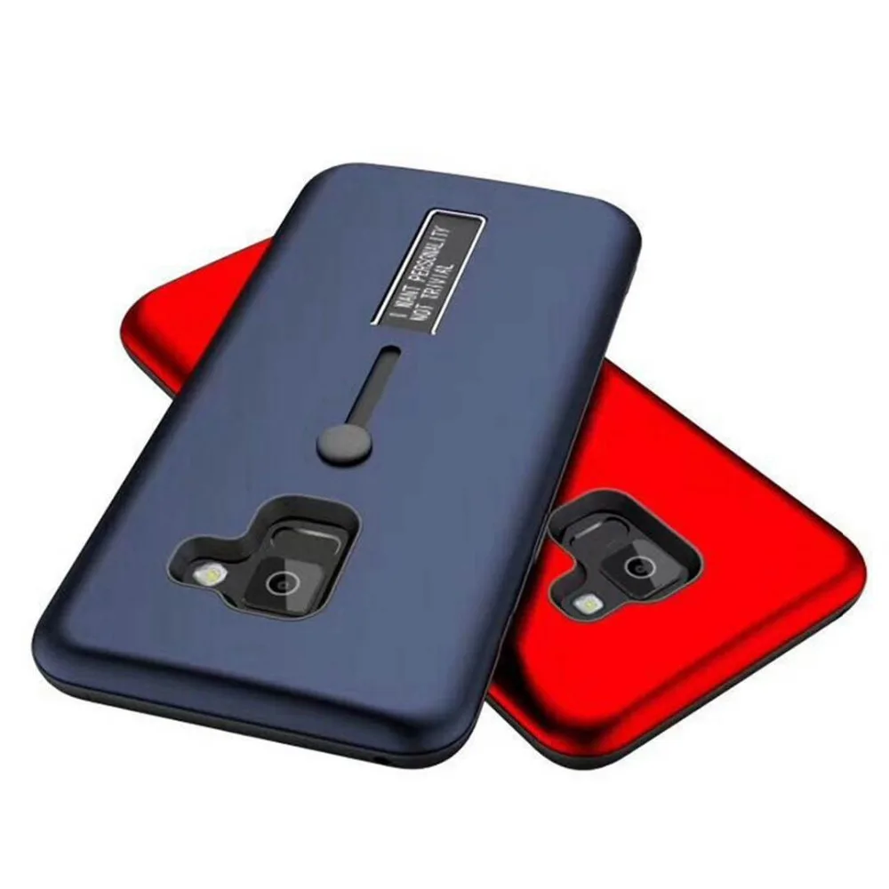 Скрытый чехол подставка для телефона с кольцом samsung Galaxy S9 S8 Plus Note9 Note8 силиконовый