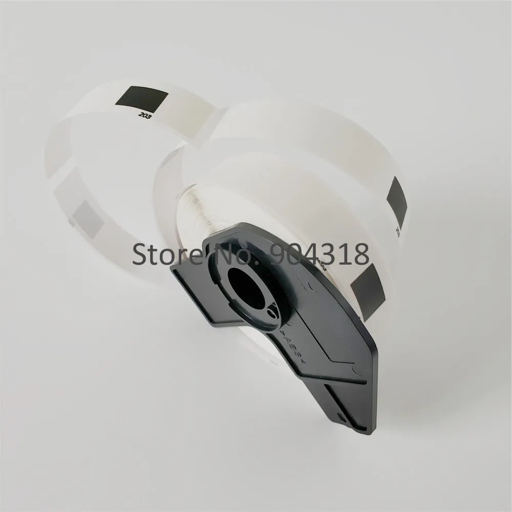 8 x рулонов Brother DK 11203 совместимые этикетки 17 мм 87 300 этикеток в рулоне 1203 принтер QL