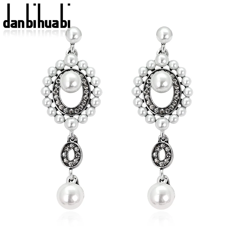 Женские серьги-подвески danbihuabi серьги из зеленого цинкового сплава с