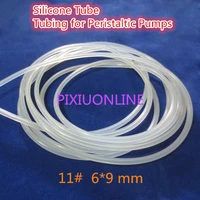 1pcs yt903 transparent hose 11 id 6 mmod 9 mm silicone tube tubing for peristaltic pumps plumbing hoses 1meter