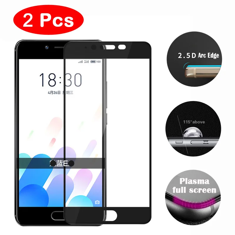 Icoque 2 шт. Стекло для Meizu E2 закаленное 2.5D защитная Пленка чехол Meilan E M3E Экран