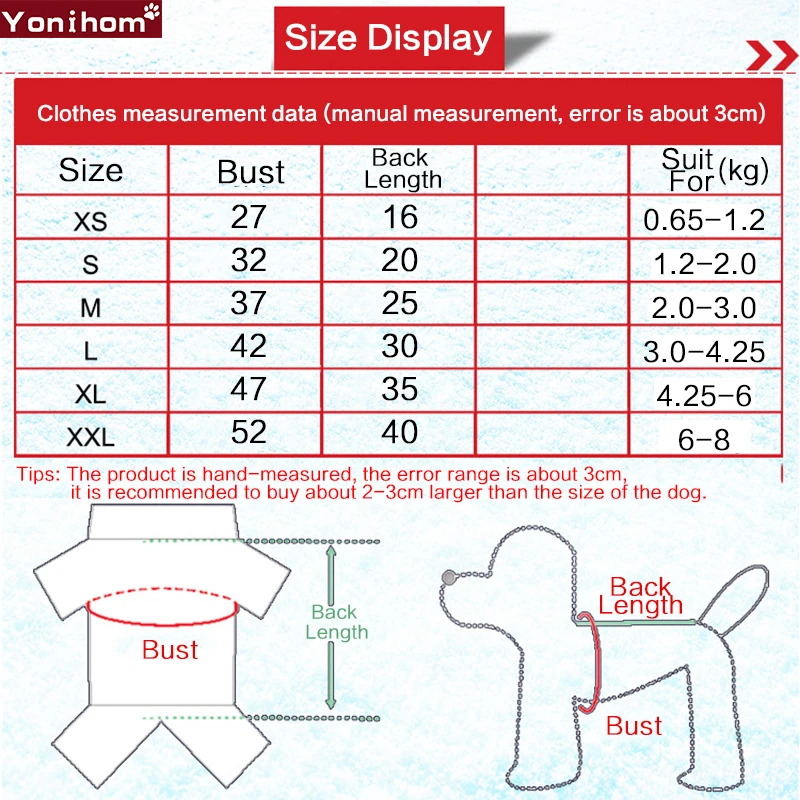 Одежда для собак Толстовка щенков Чихуахуа зимняя теплая одежда большая милая