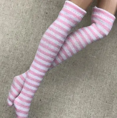 1 пара полосатых носков для кукол 1/6 аксессуары одежды (подходят Azone Kurhn OB Momoko Barbies