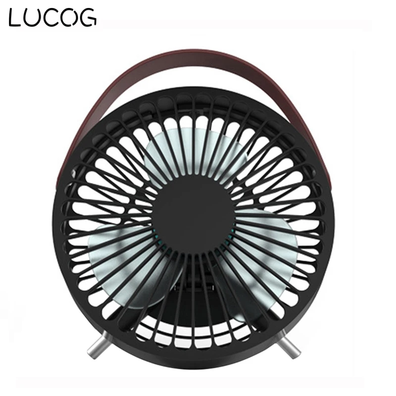 LUCOG мини USB Настольный вентилятор с портативным складным кронштейном и ручкой на ремне, Портативный Персональный вентилятор для дома, офиса, путешествий