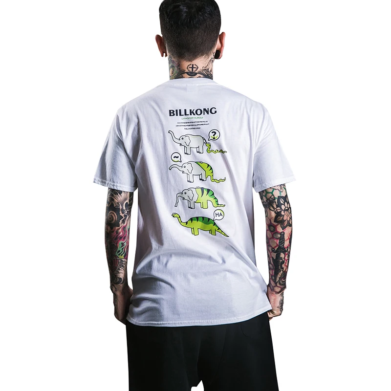 

2018 Summer Fashion Brand Men Clothing Cute Animal Tshirt Hip Hop O-Neck Short Sleeve Casual Tops T Shirt Men Funny Plus Size