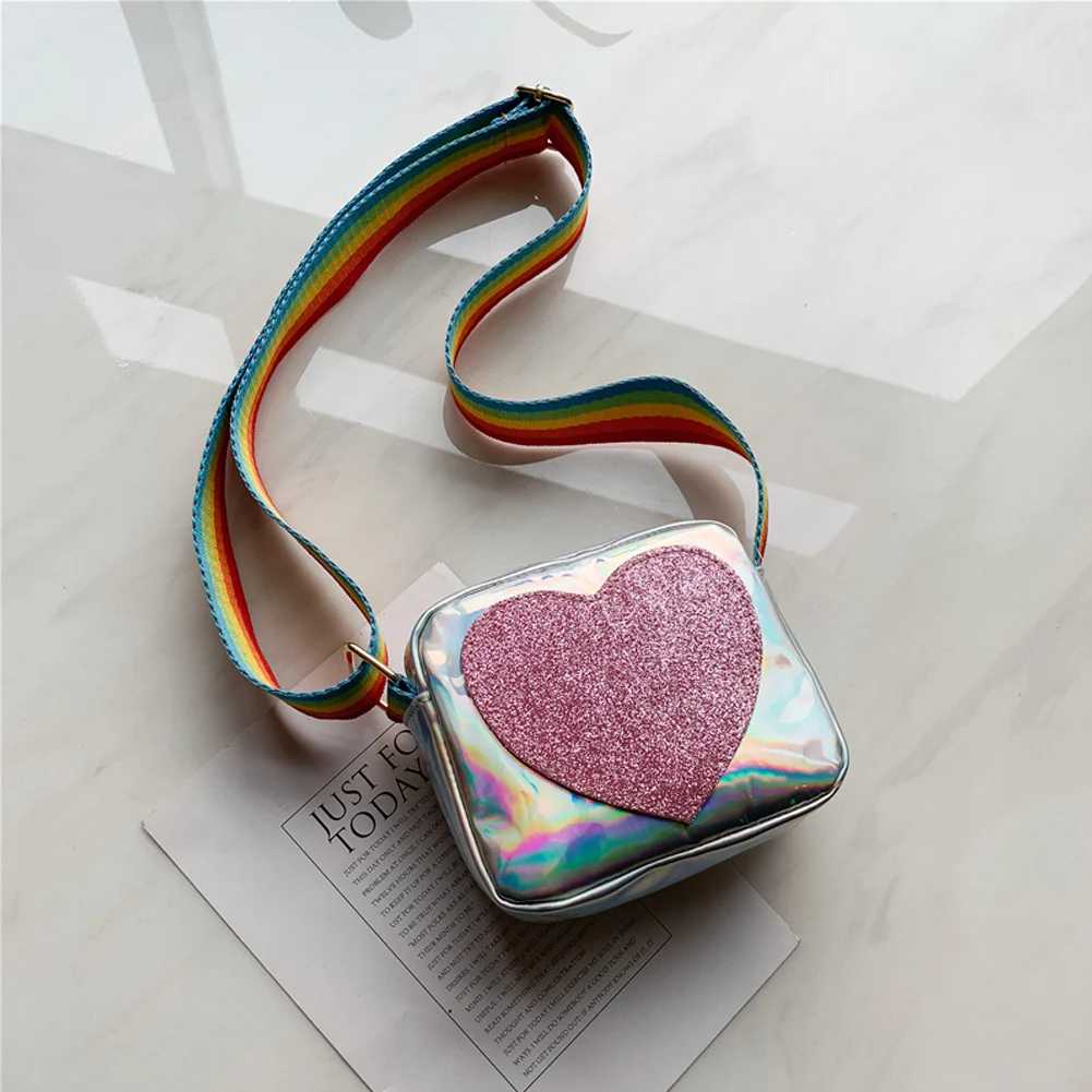 Новинка; Модная одежда с блестками для маленьких девочек❤Радужная сумка-мессенджер
