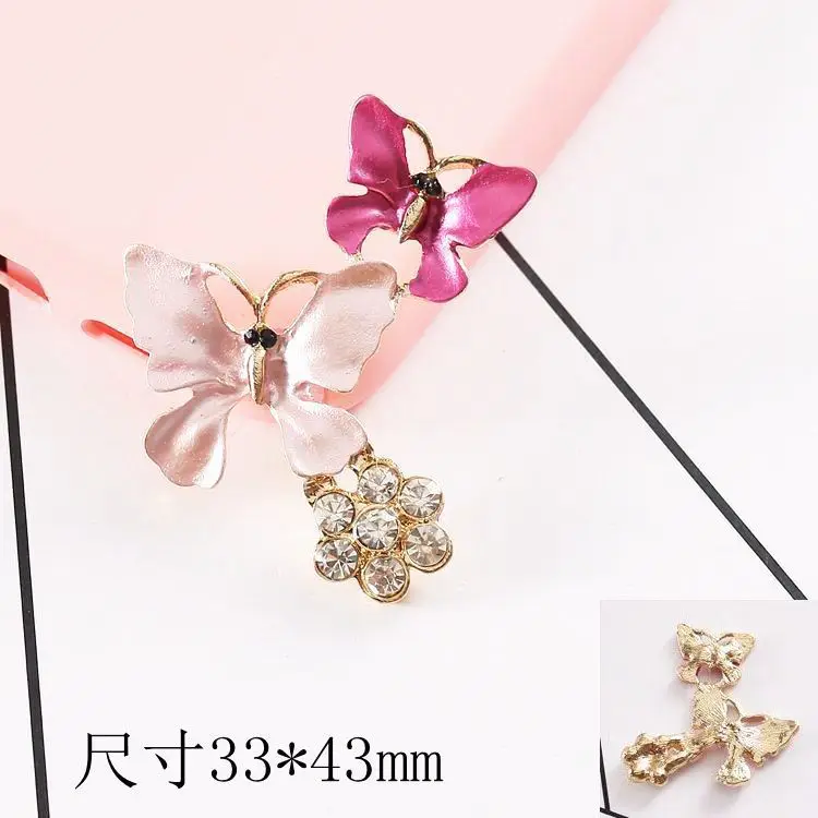 Украшения для волос в виде бабочек 20 шт./лот|rhinestone buttons|button flatbackrhinestone button flatback |