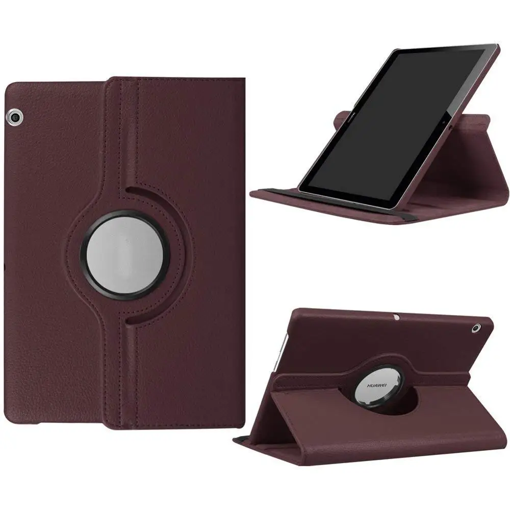 Protective Leather Case For Huawei MediaPad T3 10 AGS-L03 AGS-L09 W09 9.6&quotTablet 360 Rotation for Honor Play Pad 2 9.6 | Компьютеры и
