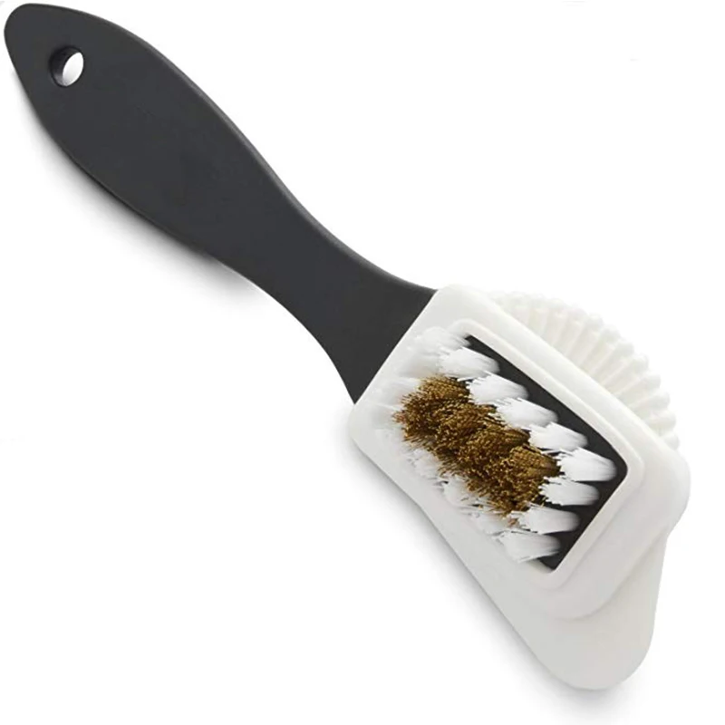 Трехходовая щетка для обуви премиум класса набор чистки очистки из замши