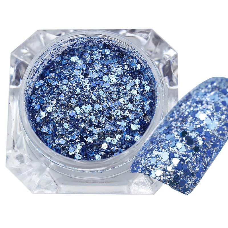 BORN PRETTY Holo Блестки для лазерного маникюра золотые серебряные блестящие цветные