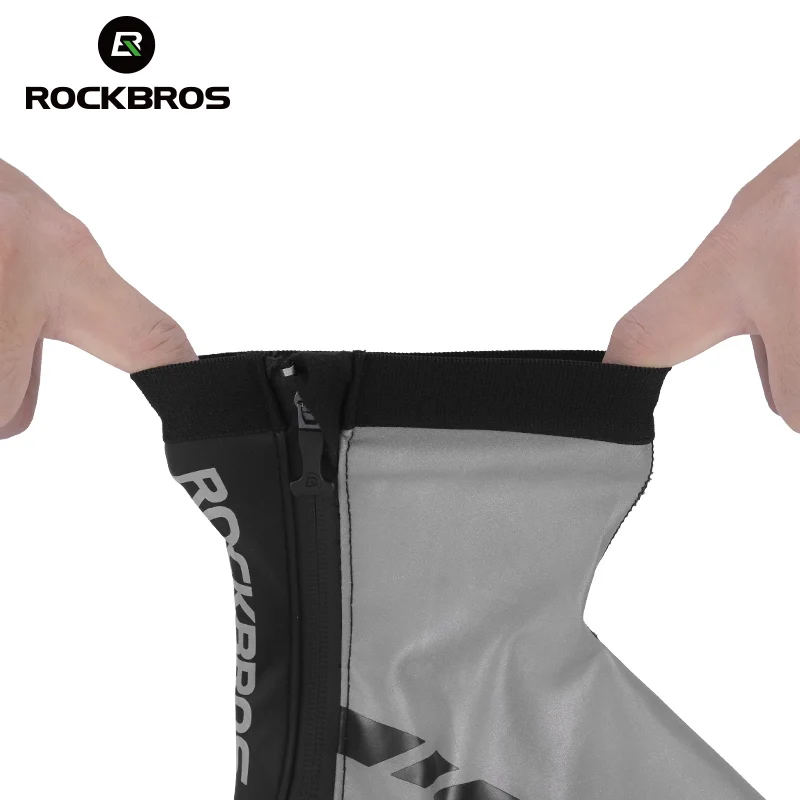 ROCKBROS зимние велосипедные бахилы Водонепроницаемые Светоотражающие
