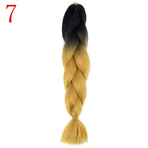 P2/613 MERISIHAIR, 24 дюйма, Омбре, розовый, блонд, красный, синий, плетеные волосы, синтетические, вязанные волосы для наращивания, огромные косички, прически - Цвет: P2/613