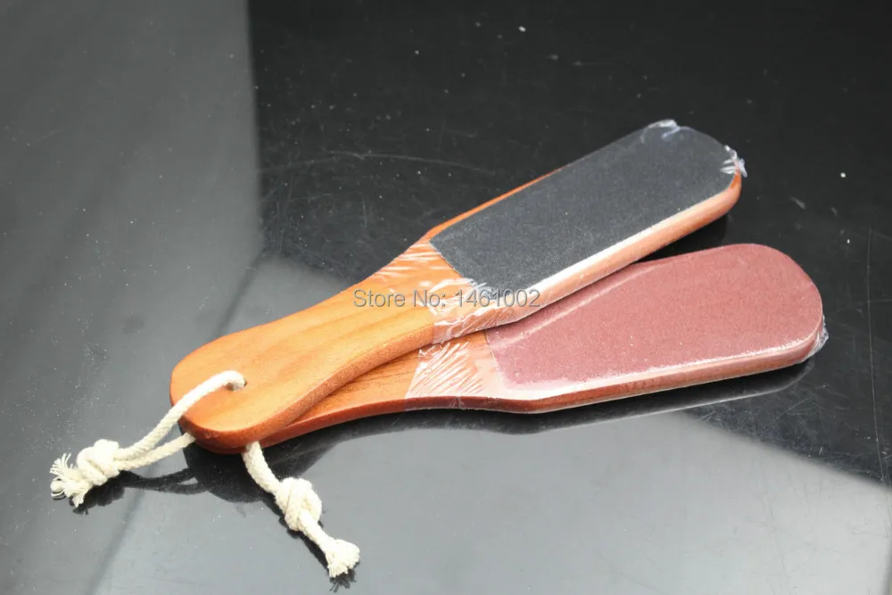6 шт/лот деревянная двусторонняя терка для пяток инструмент педикюра бесплатная
