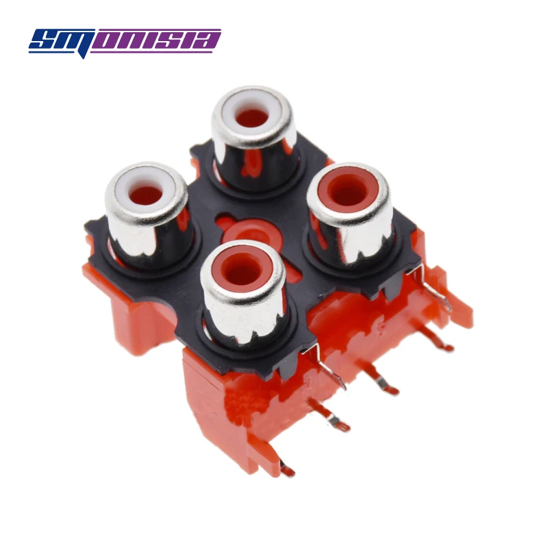 500 шт. rca сигнал лотоса av разъем AV4 8.4 12 4 бит P аудио видео разъем|socket connector|l connectorsocket