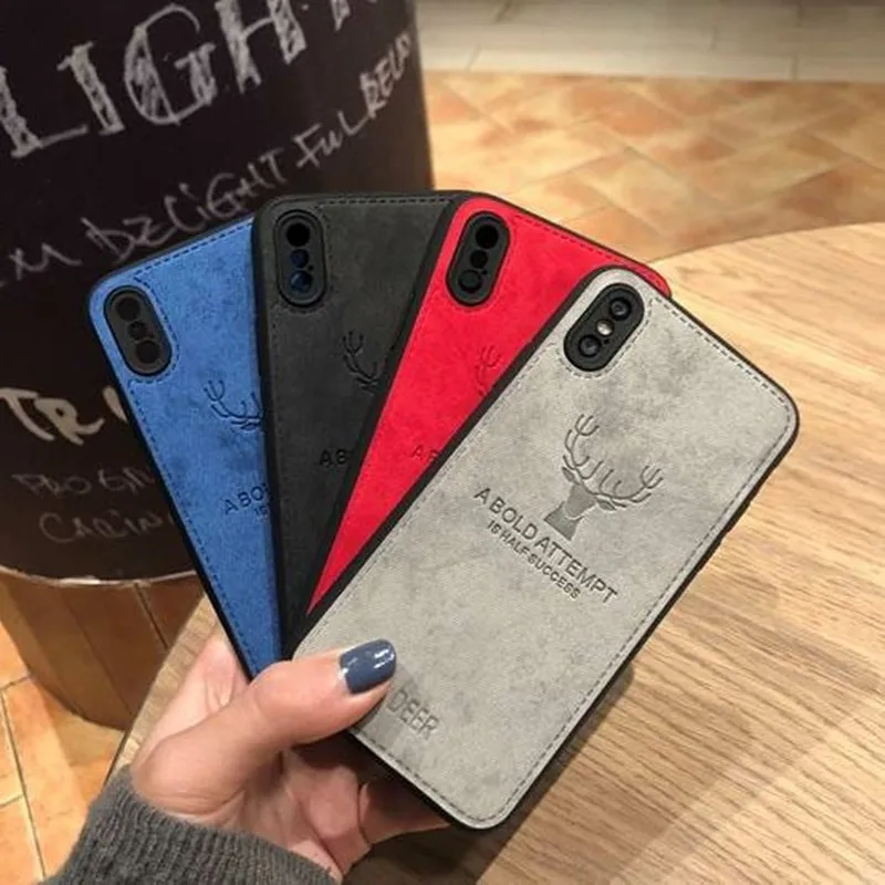Противоударный тканевый чехол с оленем для Xiao mi Red mi 7 Note 7 6 Pro 6A 5 Plus 4X S2 mi 9 SE mi 8 Lite A1 A2 Max 3 mi x 3 Pocophone F1