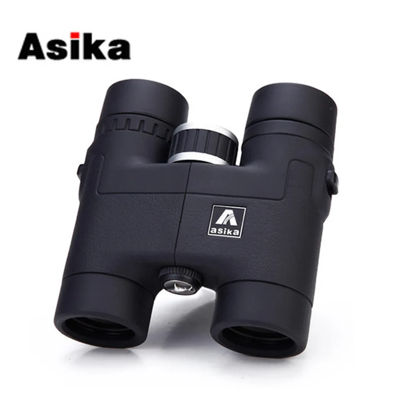 Asika 8x32 бинокль телескоп HD Высокое качество telescopio binoculo BAK4 призма Крыша Призма Полностью многослойное покрытие 3 цвета - Цвет: Black