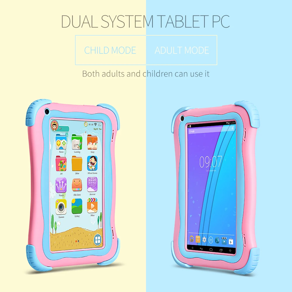 Yuntab 7 дюймовый Q91 планшет Allwinner A33 четырехъядерный 1 Гб + 16 ГБ Android 4 Детский