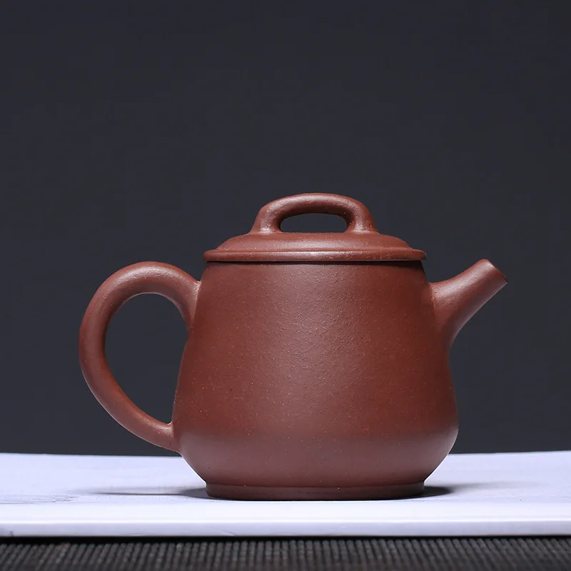 Чайник из необработанной руды пурпурная грязь ручной работы чайник пурпурного