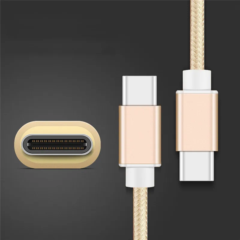 Кабель с разъемом USB Type C нейлоновая оплетка 2A быстрая кабель для зарядки и