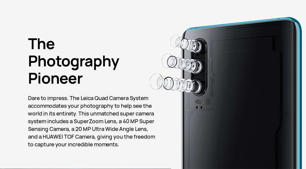 Глобальная версия HUAWEI P30 128 ГБ+ 8 Гб Смартфон 6,1 ''Kirin 980 Восьмиядерный мобильный телефон Android 9,0 две sim-карты 3650 мАч 4 камеры