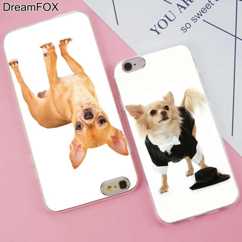 DREAMFOX K056 Danger Чихуахуа Мягкий ТПУ силиконовый чехол для Apple iPhone 11 Pro X XR XS Max 8 7 6 6S Plus 5 5S