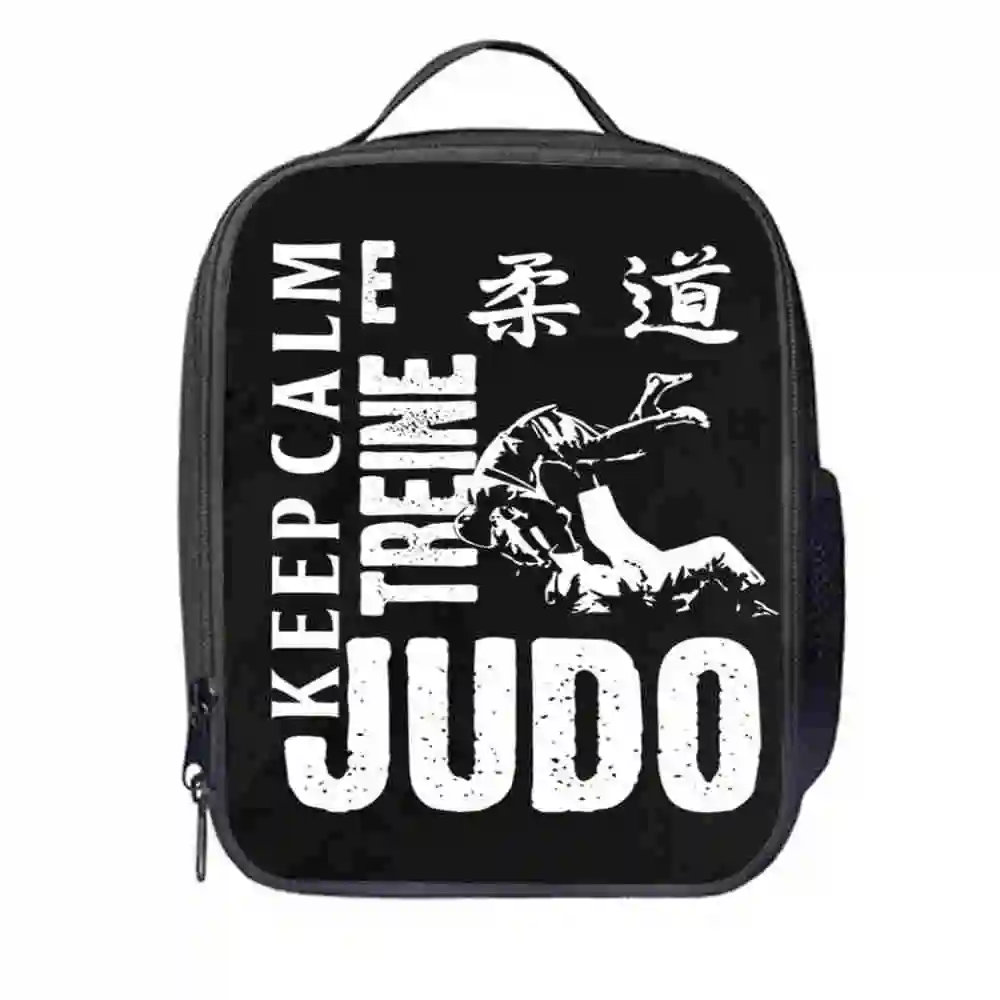 Judo сумка для ланча по индивидуальному заказу тхэквондо карате для женщин и мужчин, подростков, мальчиков и девочек, детский школьный изолированный охладитель, сумка-тоут - Цвет: LB13