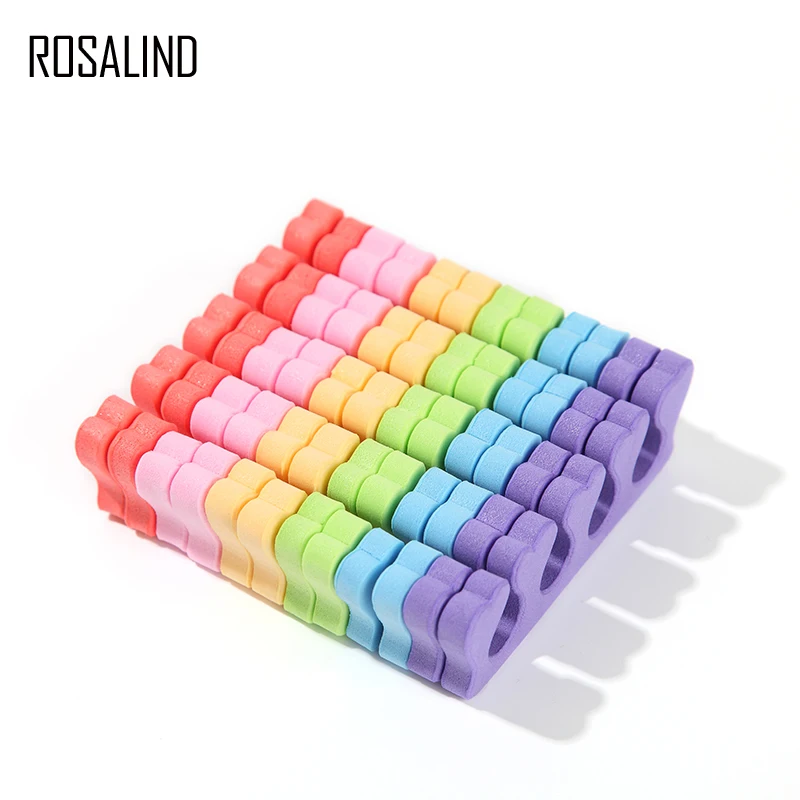ROSALIND 1 пара разделителей пальцев ног губка для Мягкий гель УФ инструменты Маникюр