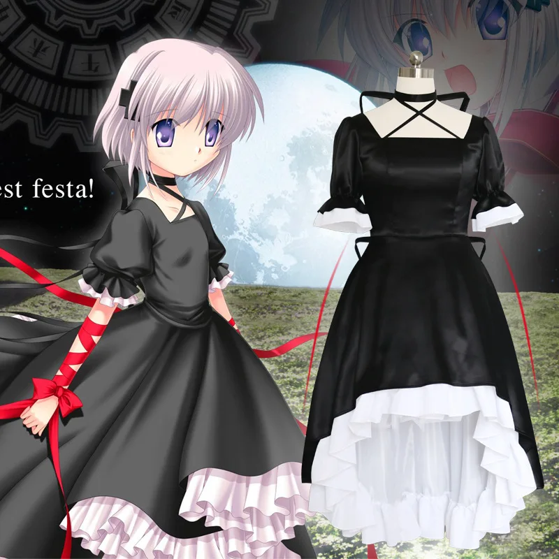 Аниме Rewrite Harvest Festa Kagari маскарадный костюм платье Луна Терра для девочек женские