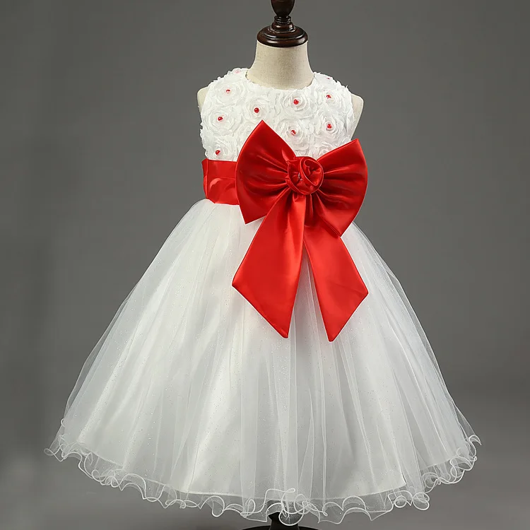 Cheap Toddler Flower Girl Party Dresses Cute Princess Costume 2016 Brand Kids Dress Girls Clothes for Birthday and Wedding | Детская