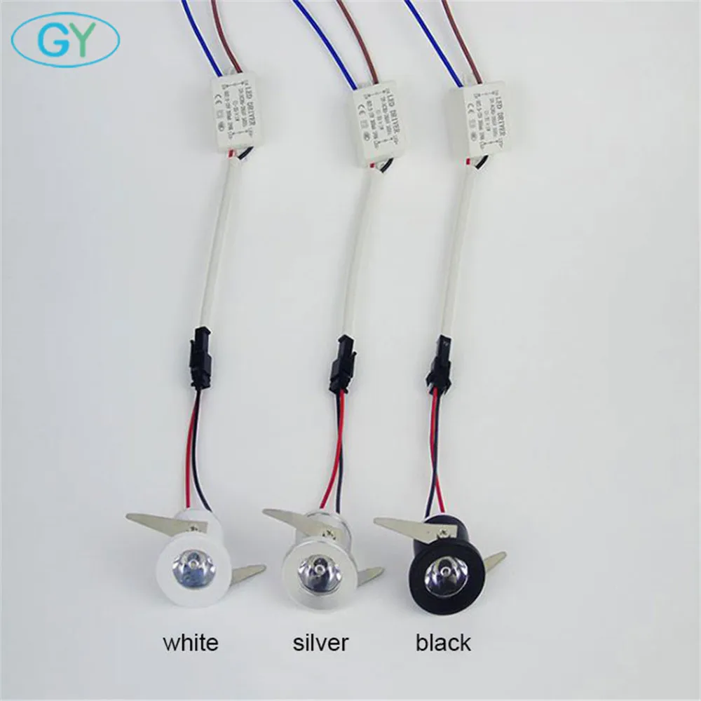 Алюминиевый светодиодный мини-светильник для шкафа черный серебристый белый