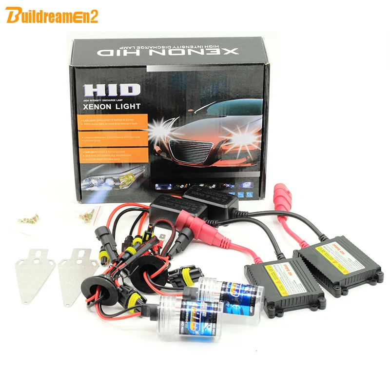 Buildreamen2 55 Вт 9005 HB3 9006 HB4 880 881 H1 H3 H7 H8 H9 H11 балласт ксенона лампы hid комплект 5000 К White фар