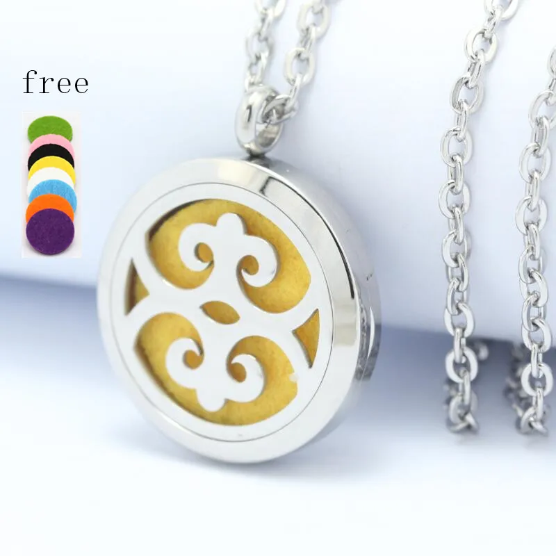 

30mm Magnetic Stainless Steel perfume locket Aromatherapy Essential Oil Diffuser Locket Pendant drop shipping