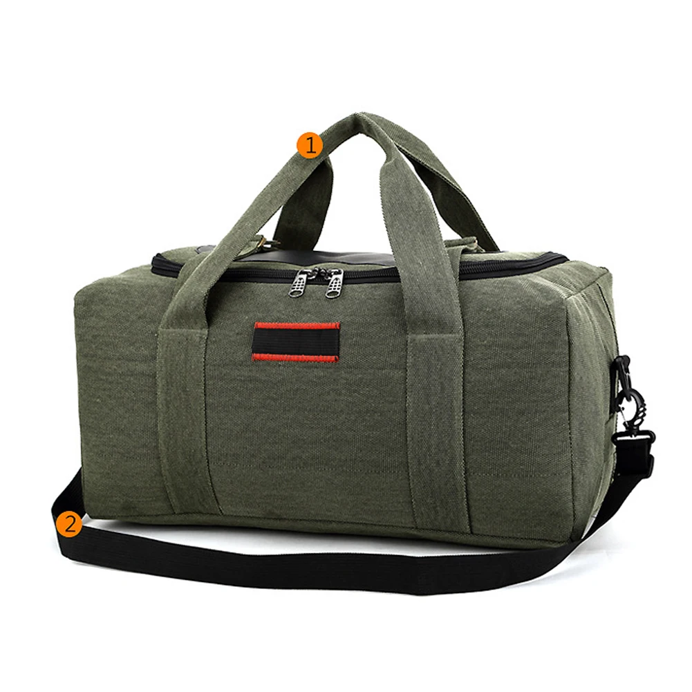 Men Women Camping Pack Handbag Sports Large Capacity Duffle Fitness Canvas Wear Resistant Gym Handheld Rucksack Travel Bag | Багаж и сумки