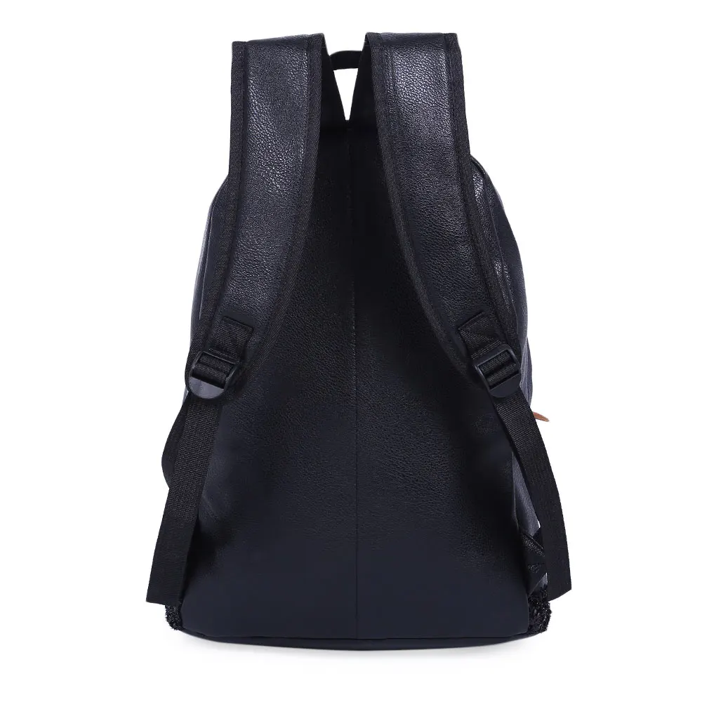 Hot Sell Women Casual Pure Color Backpack Bag PU Leather Bags Black Zipper Type Sequins Decoration Shoulder | Багаж и сумки
