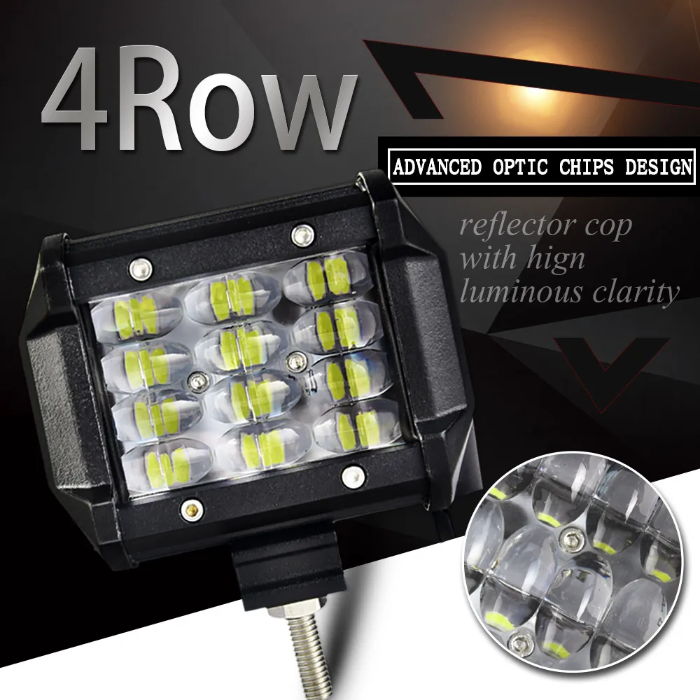 Weketory 4 светодиодный LED бар Номинальная 36 Вт фактический 15 Светодиодный свет для