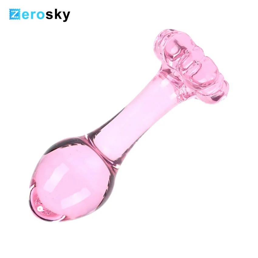 Цветочная стеклянная искусственная секс-игрушка для мужчин женщин Анальная