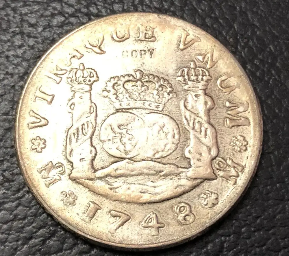 

Копия монеты Испании 1748 года из металла