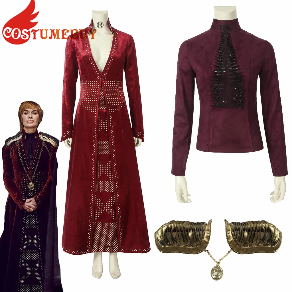 CostumeBuy престолов Сезон 8 Серсея Ланнистер косплей костюм королева средневековые