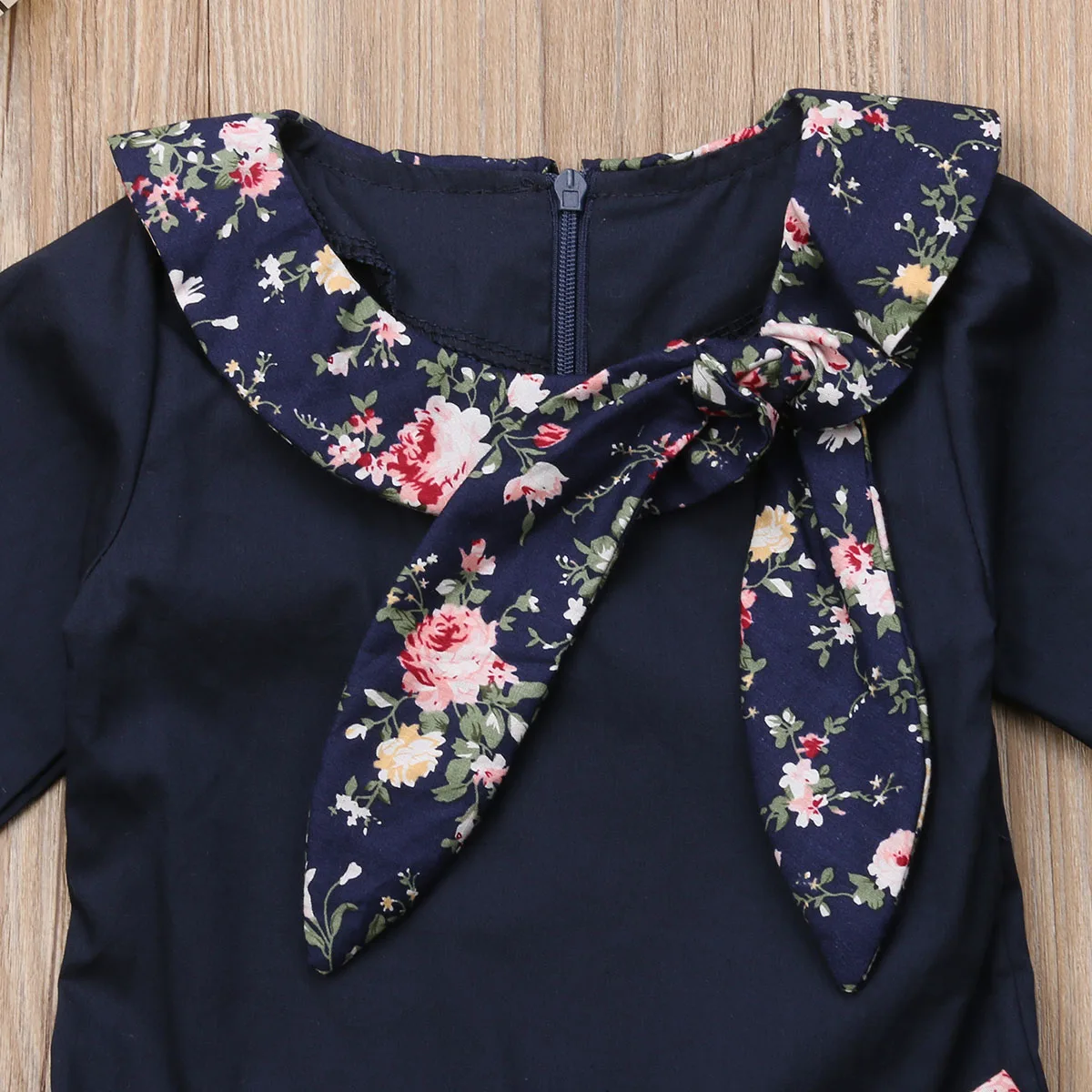 Платье принцессы для маленьких девочек Платья с цветочным узором и бантом