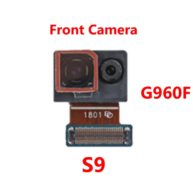 S9-G960F-Front Оригинальная фронтальная камера для Samsung Galaxy S8 S9 Plus G950F G955F G960F G965F задняя камера модуль для лица ID гибкий кабель - Цвет: S9-G960F-Front