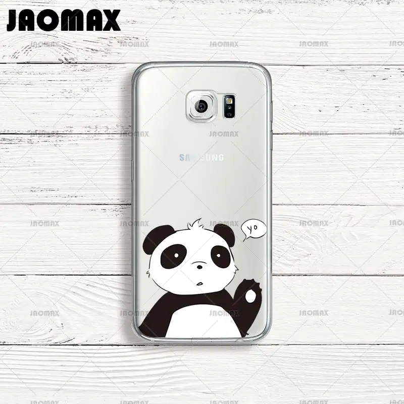 Чехол Jaomax с милыми животными бамбуковой пандой для samsung Galaxy S7 S6 S5 S4 S3 Edge S8 Plus