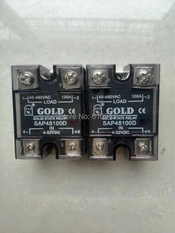 Free shipping 100A SSR input 3-32V DC output 40-480VAC single phase ssr solid state relay | Обустройство дома
