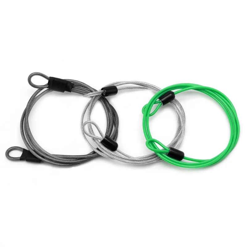 

100cm x 2mm Cycling Sport Security Loop Cable Lock Bikes Bicycle Scooter U-Lock