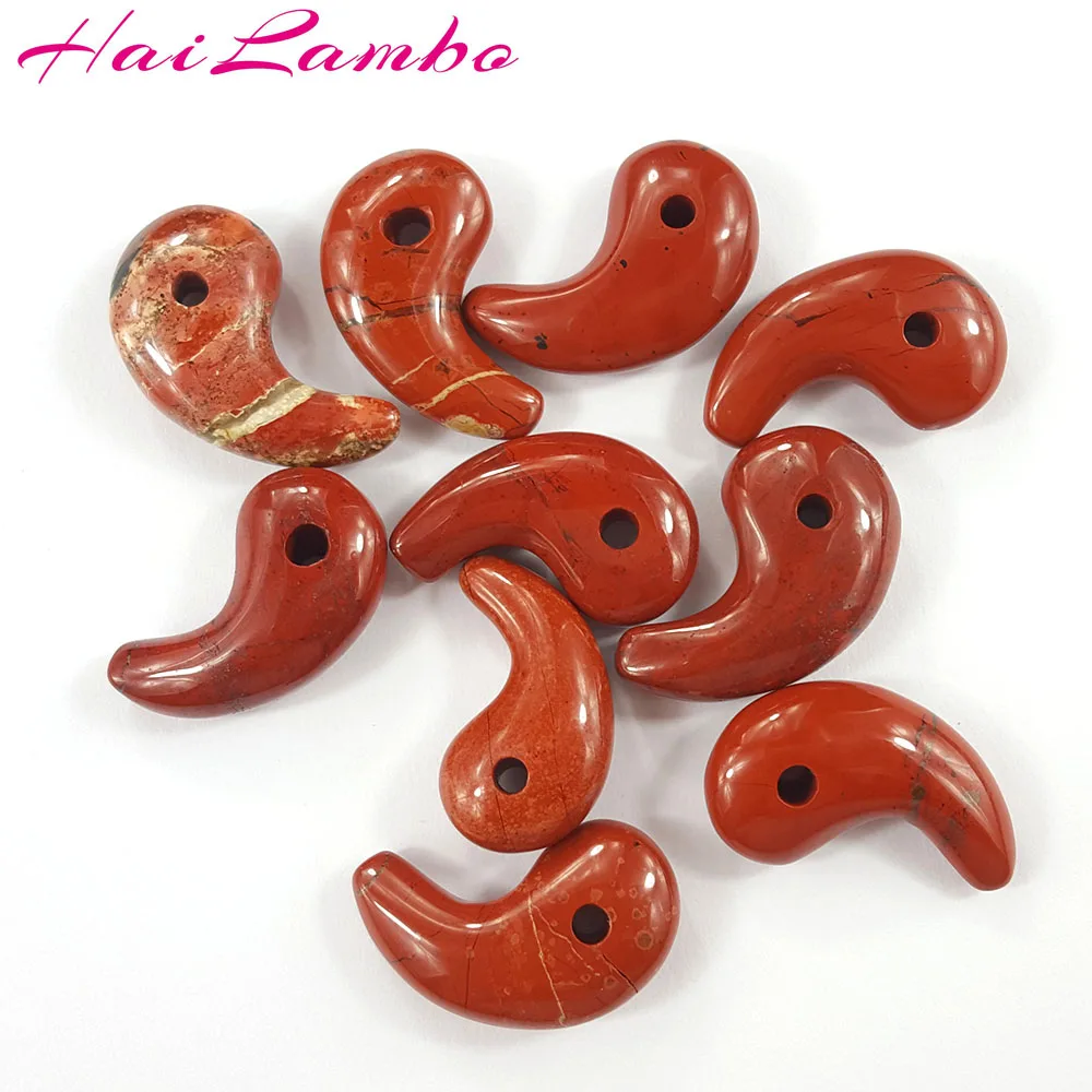 HaiLambo ручная работа Радуга камень резная подвеска магатама Comma бусы классический