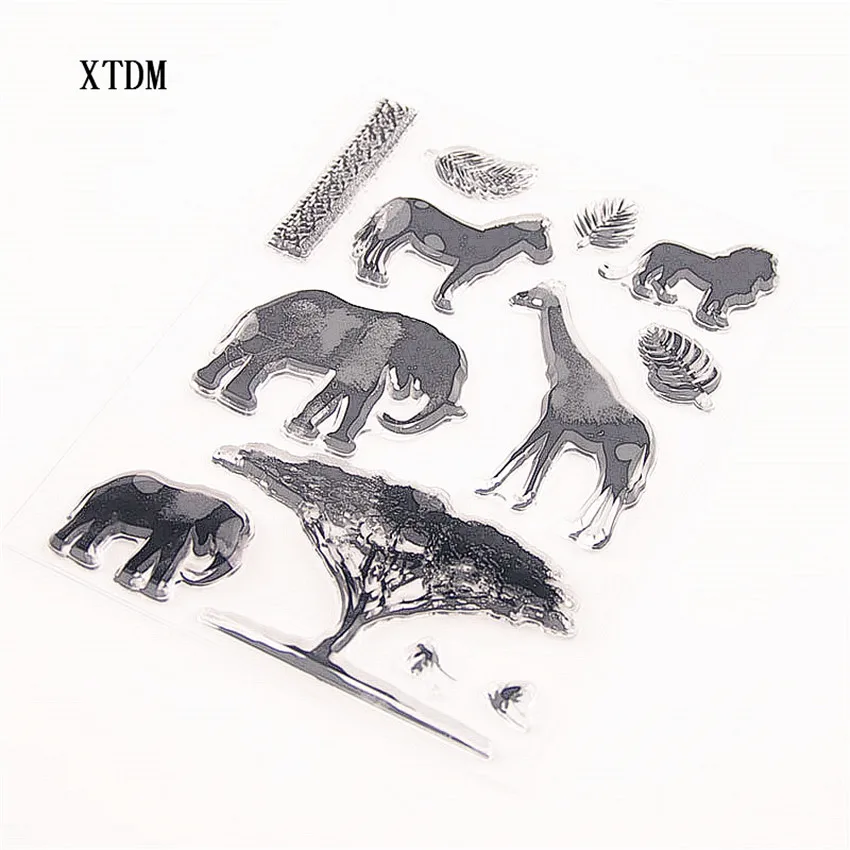 Горячая Распродажа Meow слон прозрачные штампы/Силиконовые пломбы роликовые