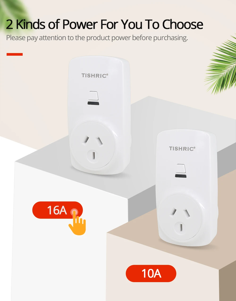 Tishric T30 10A WiFi умная розетка AU/FR/EU/UK/US Беспроводная розетка, умная розетка, поддержка Alexa Google IFTTT