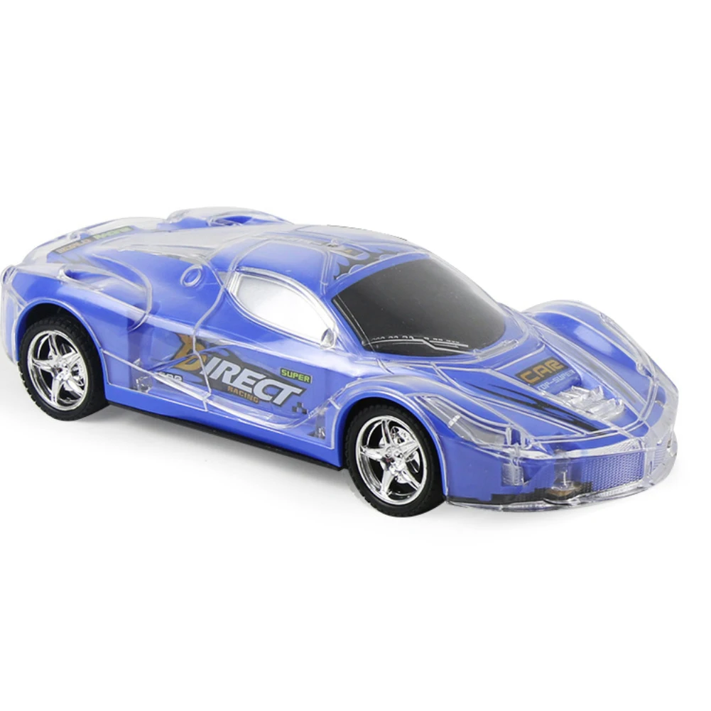 4WD 1/24 Радиоуправляемый автомобиль с дистанционным управлением, скоростная Гоночная машина с 3D подсветкой, игрушка-привод, красный, синий, желтый цвет, для детей, подарок на день рождения
